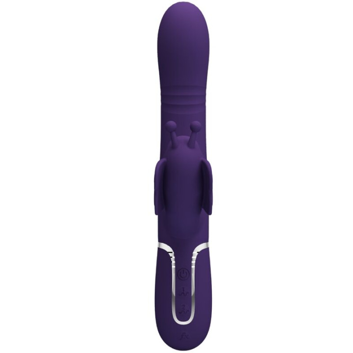Pretty Love - Vibrador Coelho Multifunções 4 em 1 Borboleta Roxo