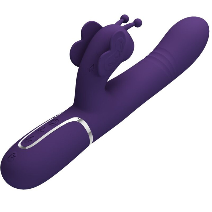 Pretty Love - Vibrateur Multifonction Lapin 4 en 1 Papillon Violet