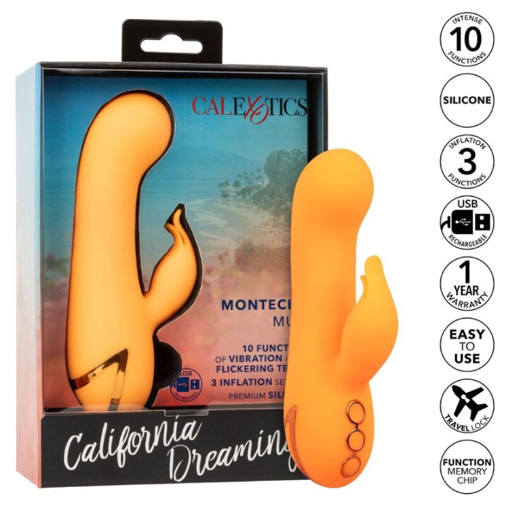 Calexotics - Montecito Muse Vibrador Rabbit Naranja by California Dreaming