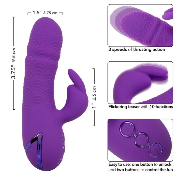 Calexotics - Manhattan Beach Marvel Vibrador Coelho Roxo Por California Dreaming