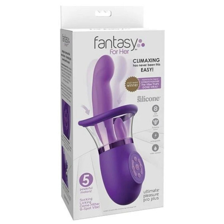 Fantasy For Her - Ultimate Pleasure Pro Plus Wibrator Królik Fioletowy 20,3 cm