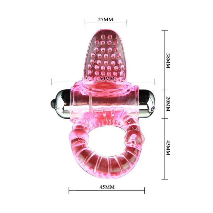 Baile - Sweet Abs 10 Ritmos Anel Vibrador Rosa Anel Para o Pênis