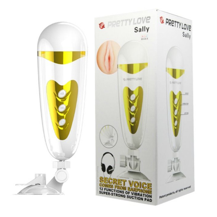 Pretty Love - Masturbatore Maschile Con Vibrazione e Suono Sally