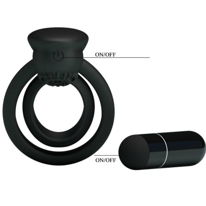 Pretty Love - Esther Vibrating Ring With Stimulator