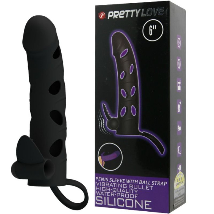 Pretty Love - Capa de Silicone Com Vibrao 15.2 cm