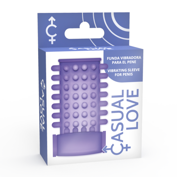 Casual Love - Copertura Per Pene Vibratore Lilla Anello