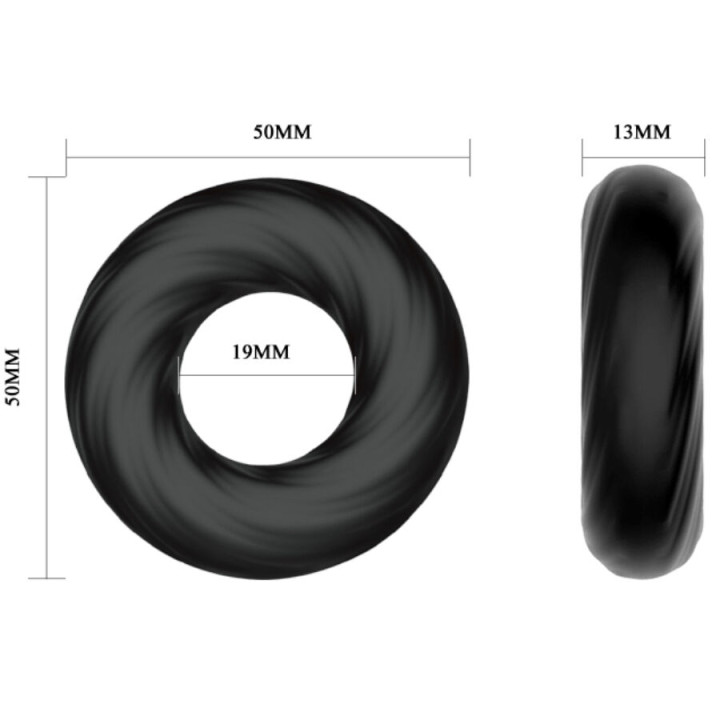 Crazy Bull - Anello in Silicone a Spirale