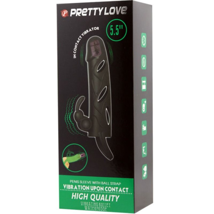 Pretty Love - Silicone Cover With Vibration 14 cm 2.0