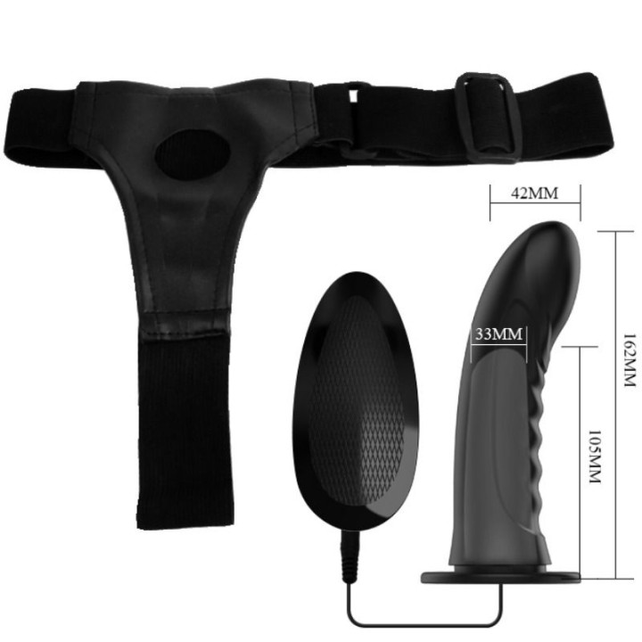 Pretty Love - Marvin Strap on Com Vibrao e Dildo Oco