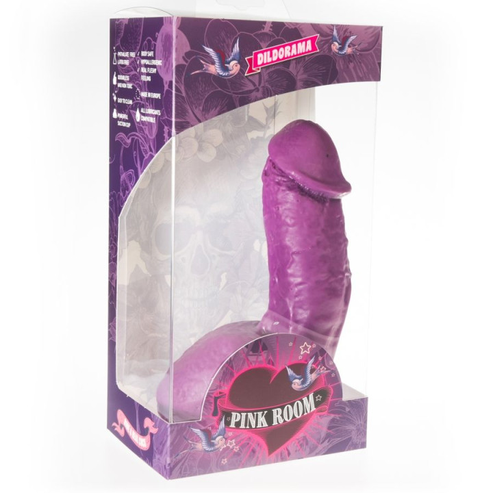 Pink Room - Elian Realistic Dildo Purple 17.5 cm