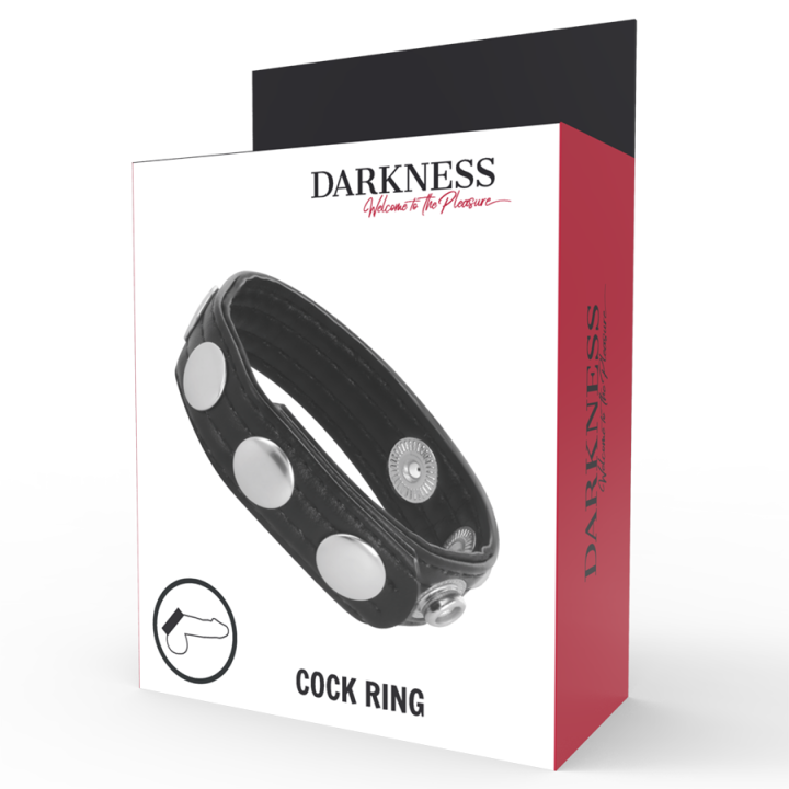 Darkness - Anneau Dérection en Cuir