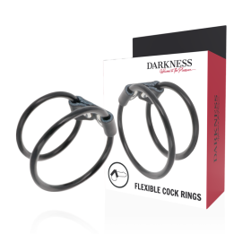 Darkness - Doppio Anello Per Pene Flessibile