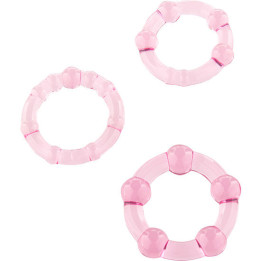 Seven Creations - Ensemble de Trois Anneaux Pénis Rose