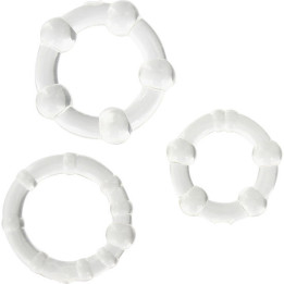Seven Creations - Set of Three Transparent Penis Rings