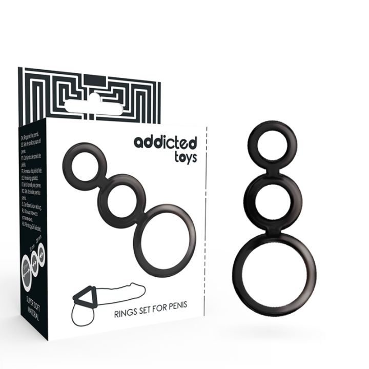 Addicted Toys - Ringset Für Penis - Geruchert
