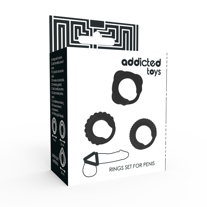Addicted Toys - c-Ring Set Black