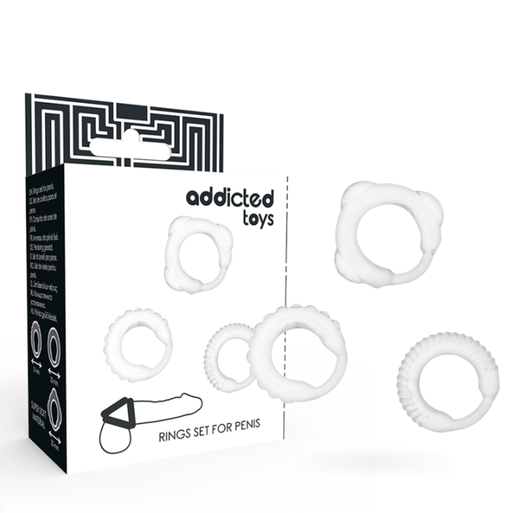 Addicted Toys - Zestaw c-Ring Przezroczysty