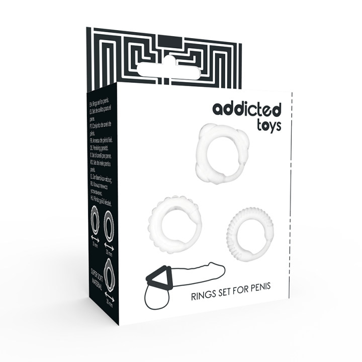 Addicted Toys - Zestaw c-Ring Przezroczysty