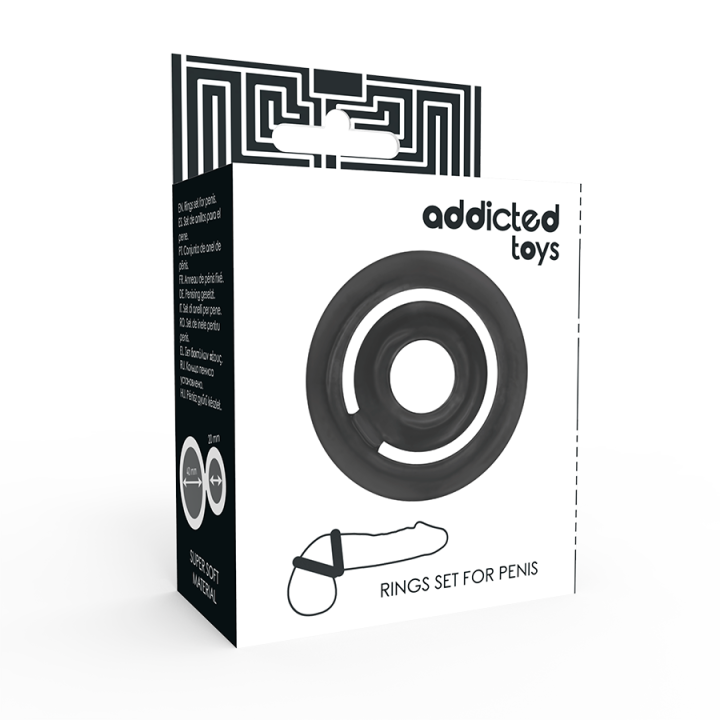 Addicted Toys - Potenz- c-Ring Penis Black