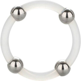Calexotics - Anello in Silicone Con Perline in Acciaio l