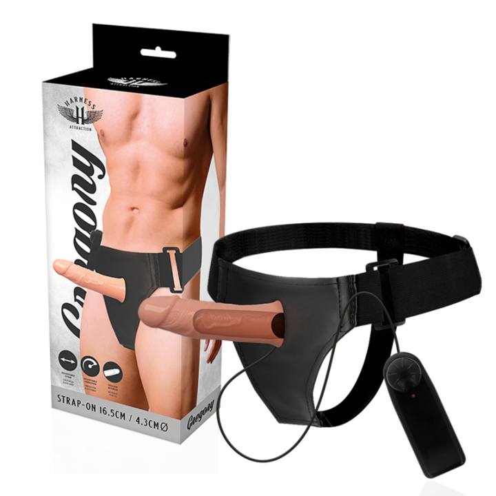 Harness Attraction - Gregory Hollow Rnes z Wibratorem 16.5 cm -o- 4.3 cm
