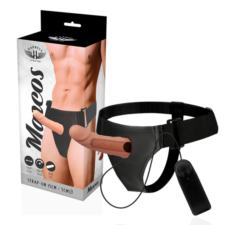 Harness Attraction - Rnes Estruturas Ocas Com Vibrador 15 cm -o- 5 cm