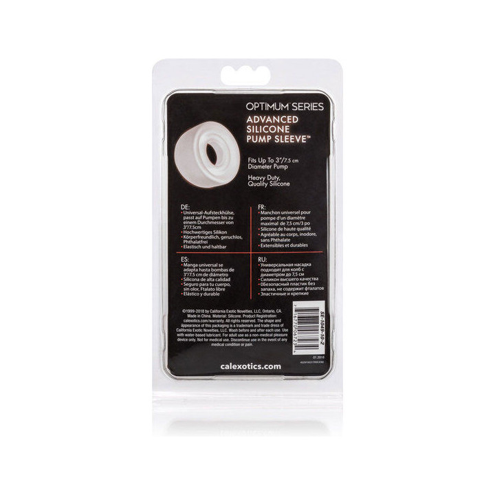 Calexotics - Adv Silikon-Pumpenhülse Transparent
