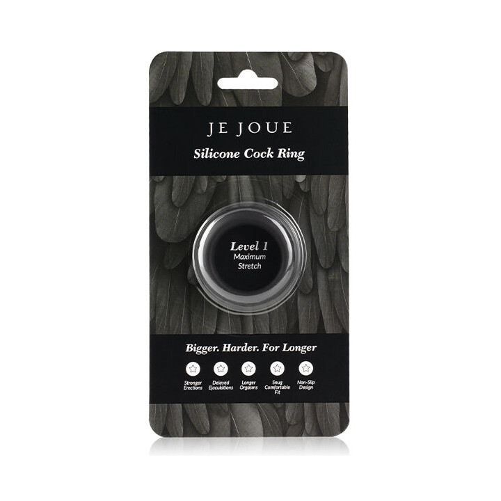 Je Joue - Maximum Stretch Silicone Cock Ring - Black