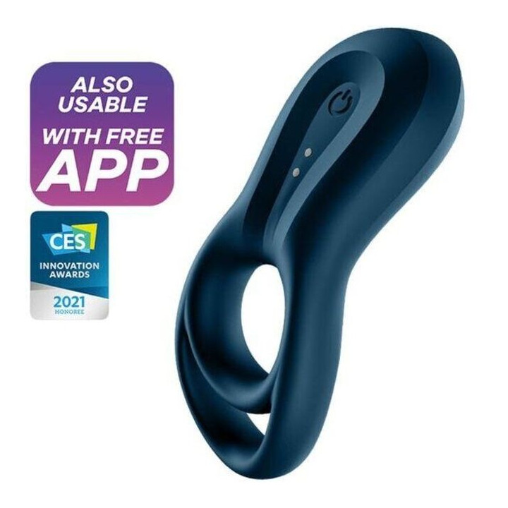 Satisfyer - Epic Duo Anillo Vibrador App Azul