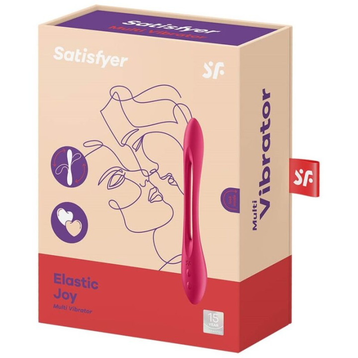 Satisfyer - Multi Vibratore Elastic Joy Rosso