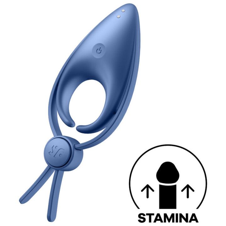 Satisfyer - Vibrateur Anneau Sniper Bleu