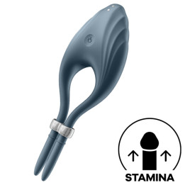 Satisfyer - Vibrador de Anel Duelismo Cinza