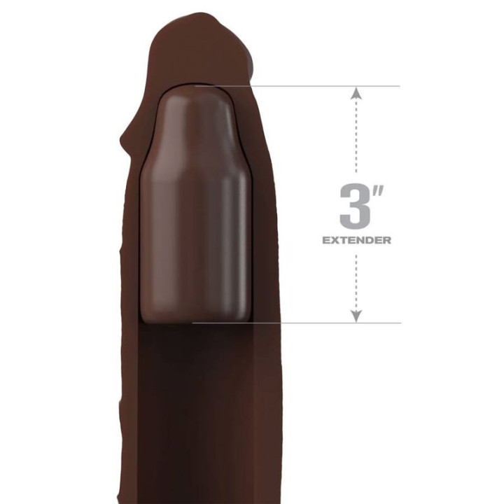 Fantasy x- Tensions - Pipedreams Rallonge w Sangle 17,78 cm Marron