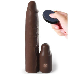 Fantasy x- Tensions - Pipedreams Sleeve 22,86 cm + 7,62 cm Plug Remote Brown