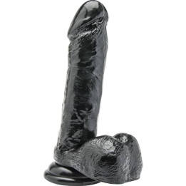 Get Real - Dildo 18 cm Mit Schwarzen Eieren