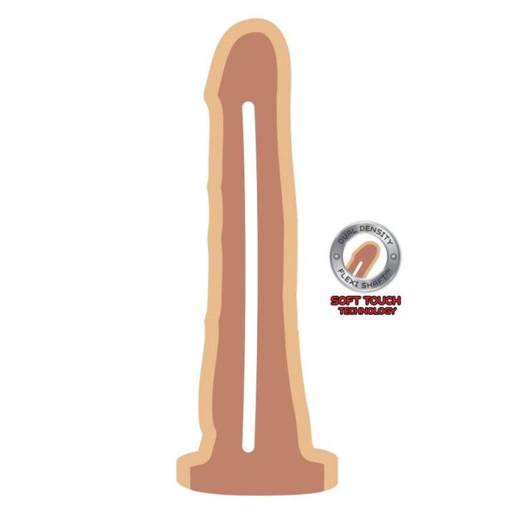Get Real - Dong a Doppia Densit 19 cm Pelle