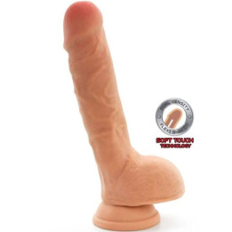 Get Real - Dual Density Dildo 18 cm Balls Skin