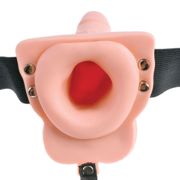 Fetish Fantasy Series - Arnês Ajustvel Com Controle Remoto Pênis Realista Com Testículos Recarregveis e Vibrador 15 cm
