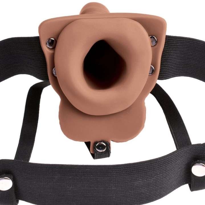Fetish Fantasy Series - Imbracatura Regolabile Pene Realistico Con Testicoli Ricaricabili e Vibratore 15 cm