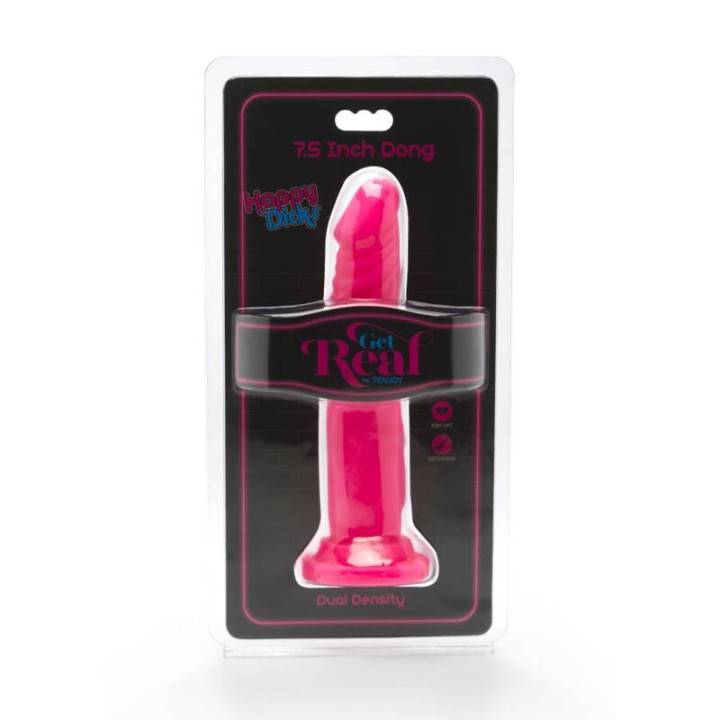 Get Real - Happy Dicks Dong 19 cm Pink