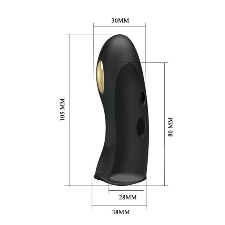 Pretty Love - Marico Funda de Dedo Electro-Estumilador Negro