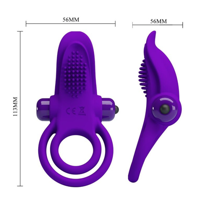 Pretty Love - Anneau Pénis Vibrant Violet