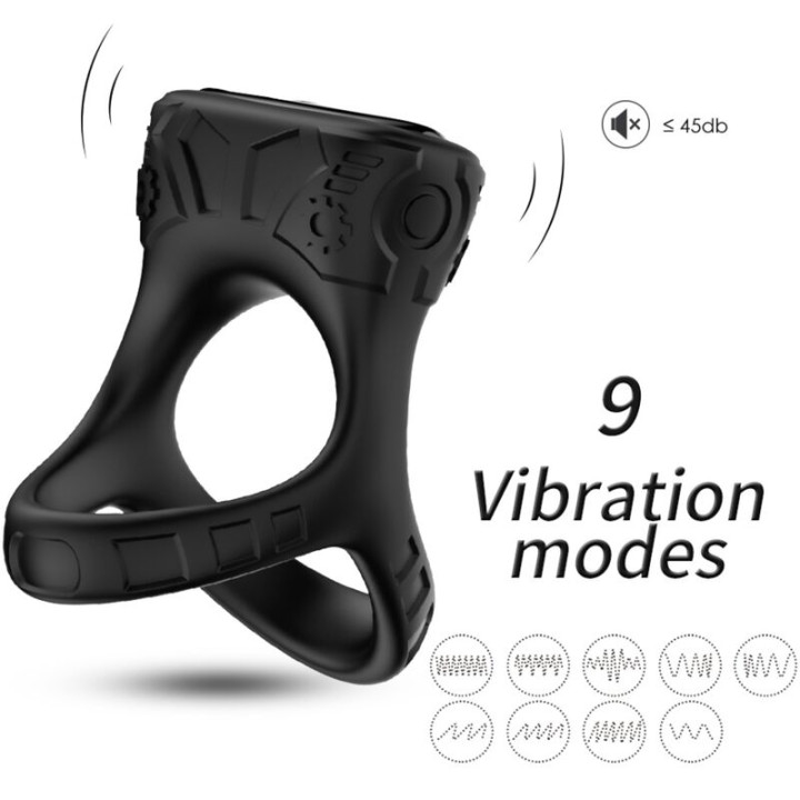 Armony - Anneau Vibrateur & Multiposition Noir