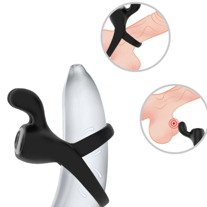Armony - Anello Vibratore Rabbit Nero