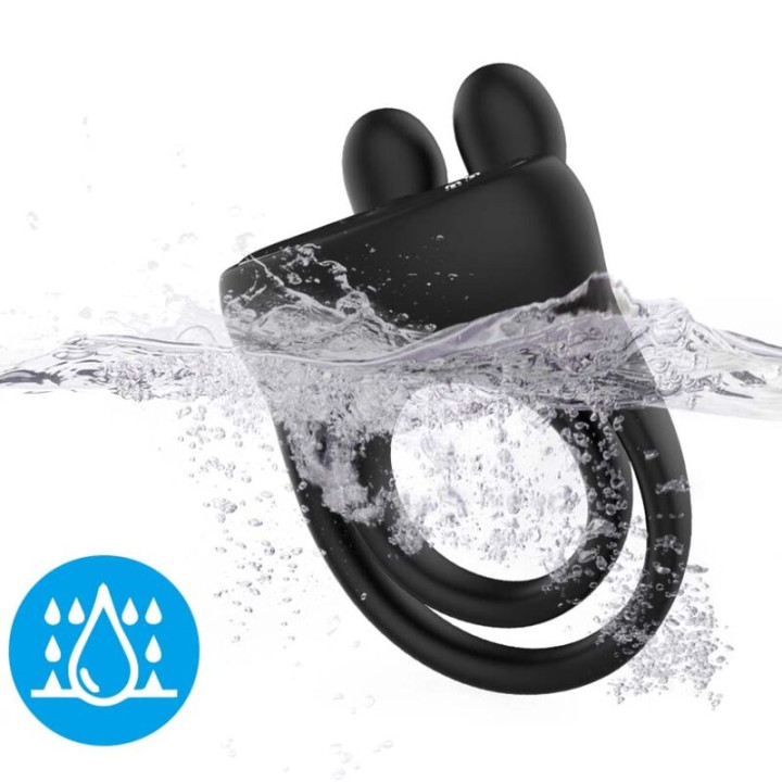 Armony - Anello Vibratore Rabbit Nero