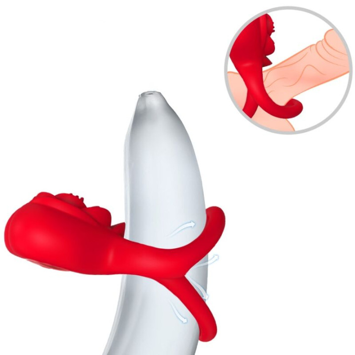 Armony - Anello Vibratore Cuore Rosso