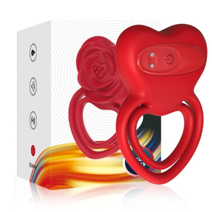 Armony - Anello Vibratore Cuore Rosso
