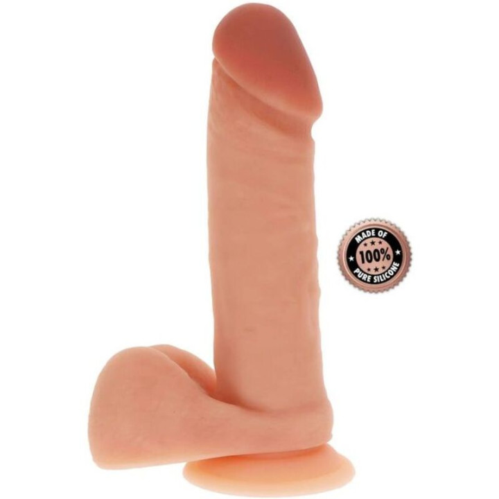Get Real - Dildo in Silicone 20,5 cm Con Palle in Pelle