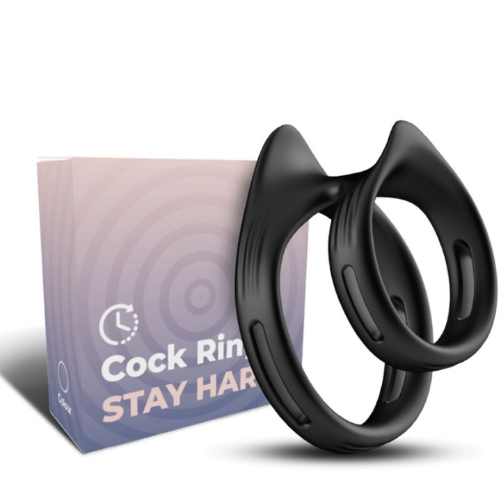 Armony - Bague Double Élastique Dualring Noir