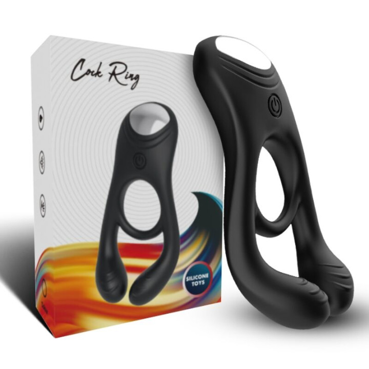 Armony - Anel Vibrador Duplo Veyron Para Casais Preto